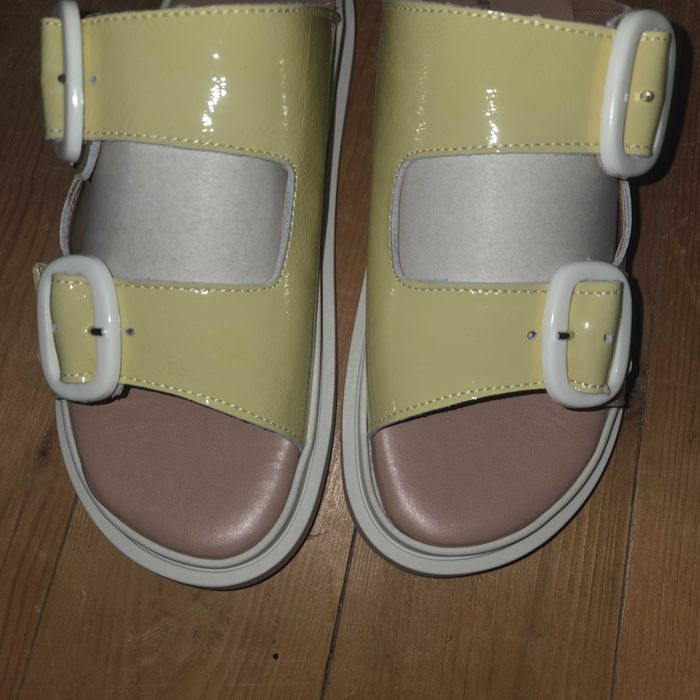 Slapi sandale noi din piele Rizzoli