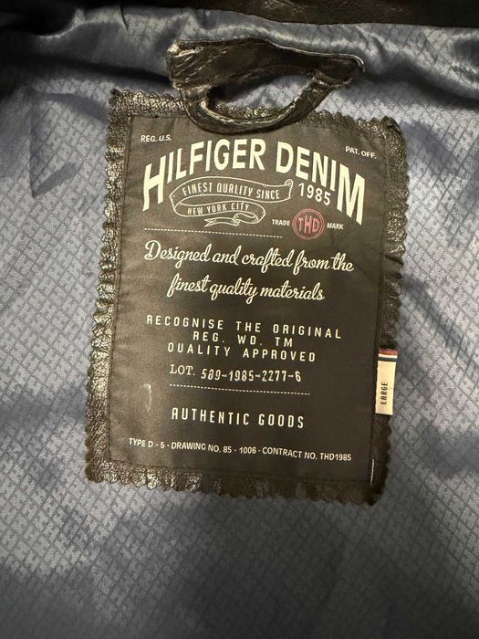 ''Tommy Hilfiger''оригинално мъжко кожено яке Л размер