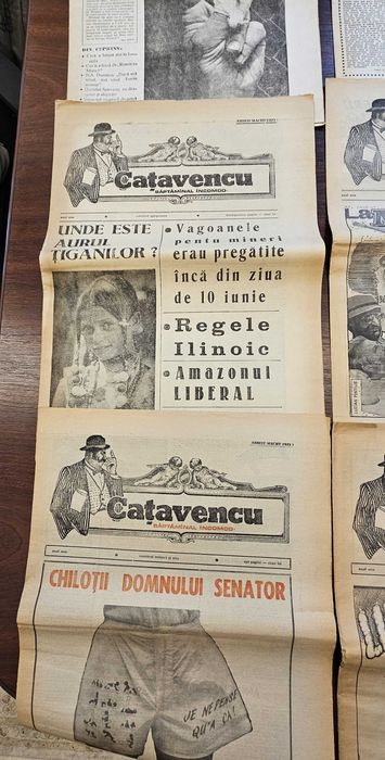 Lot 10 ziare vechi colectie Catavencu si Catavencu International - Anul 1 (1990)