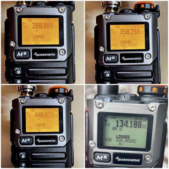 Радиостанция QUANSHENG V3 UV-K5 (8) 18-1300 mhz walkie talkie radiostatio air band Св