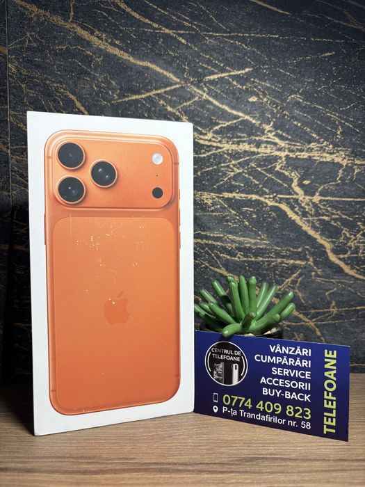 Iphone 17 Pro Max/256 GB/Sigilat/Garantie 2 Ani Centrul de Telefoane/Rate