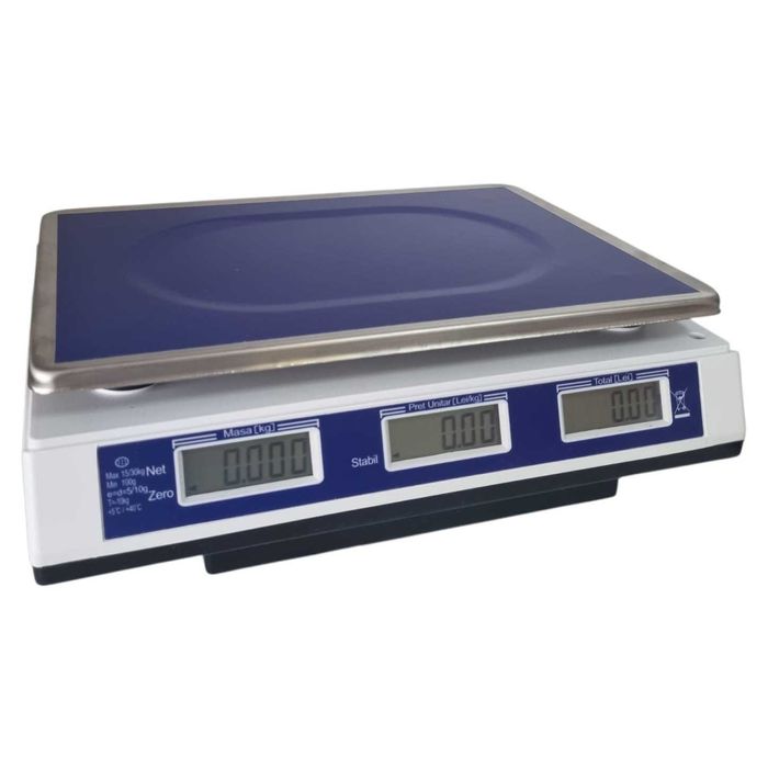 Cantar electronic comercial fara brat ACS 15/30 kg - avizat metrologic