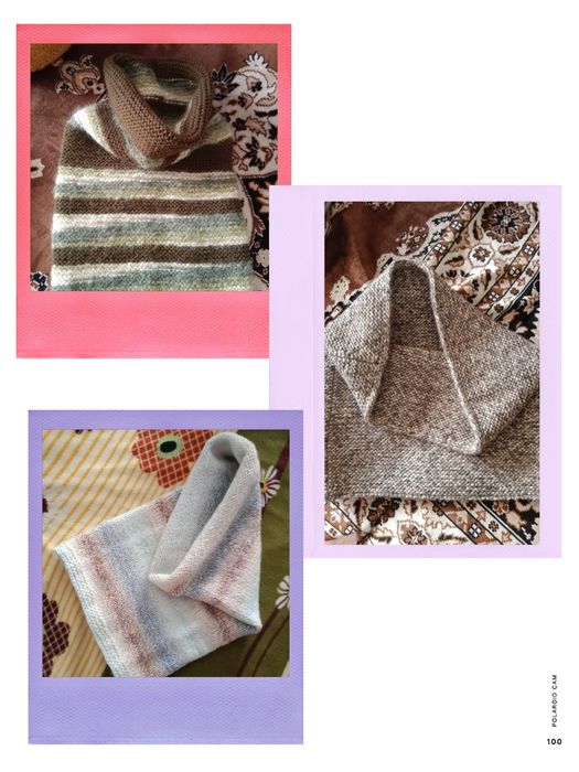 Вязаные снуды, подростковые и взрослые