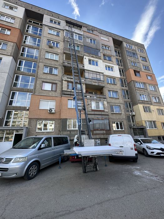 Качване на строителни материали Строителен Асансьор Мобилен Хаспел 30м