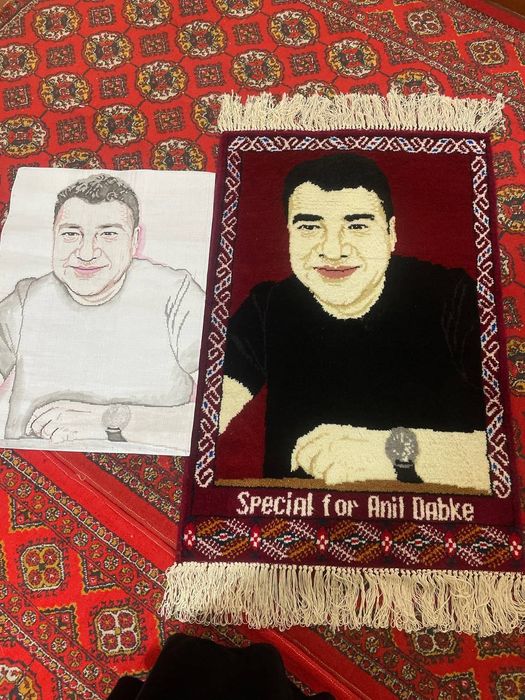 Гилам портретлар тукиш.