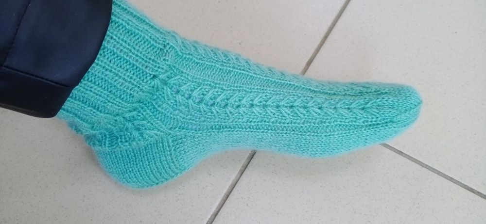 Носки.  вязанные