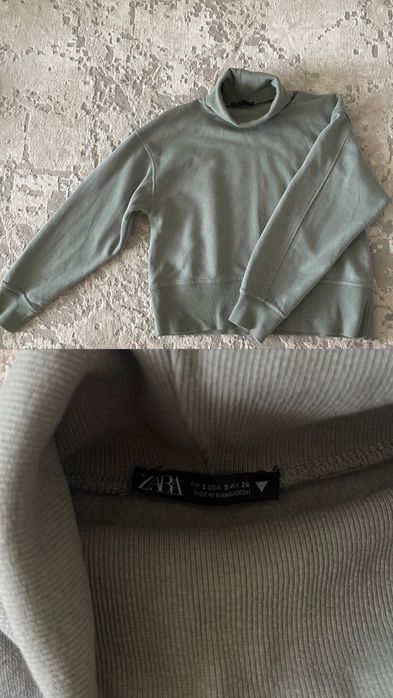 Теплая водолазка-кофта, zara