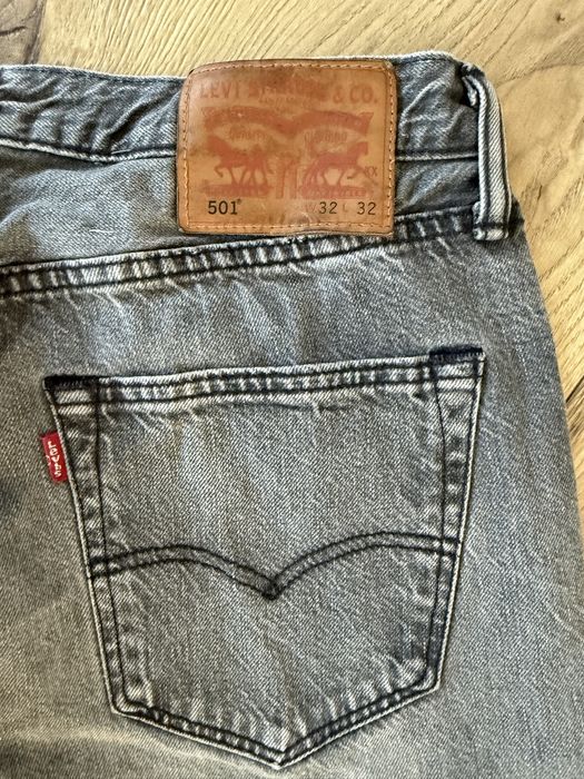 Blugi LEVIS 501 Gri Barbati | Marime 32 x 32 (Talie 83 cm)