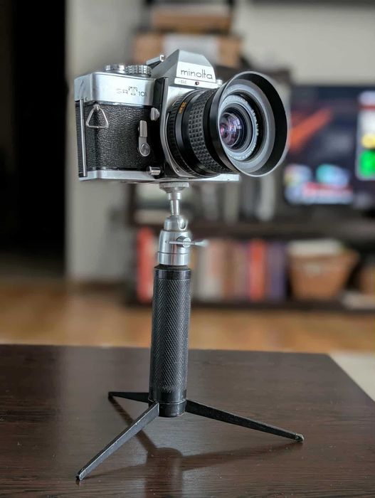 Лентов фотоапарат Minolta SRT 101 с комплект обективи