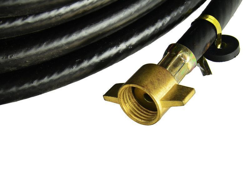 Пневматичен маркуч за напомпване на гуми 18 м, с m12 връзка и клапанна