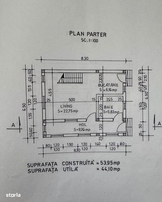 Casa P+1, 3 camere dec, cu CT, AC, 1685mp, deschidere 67 m