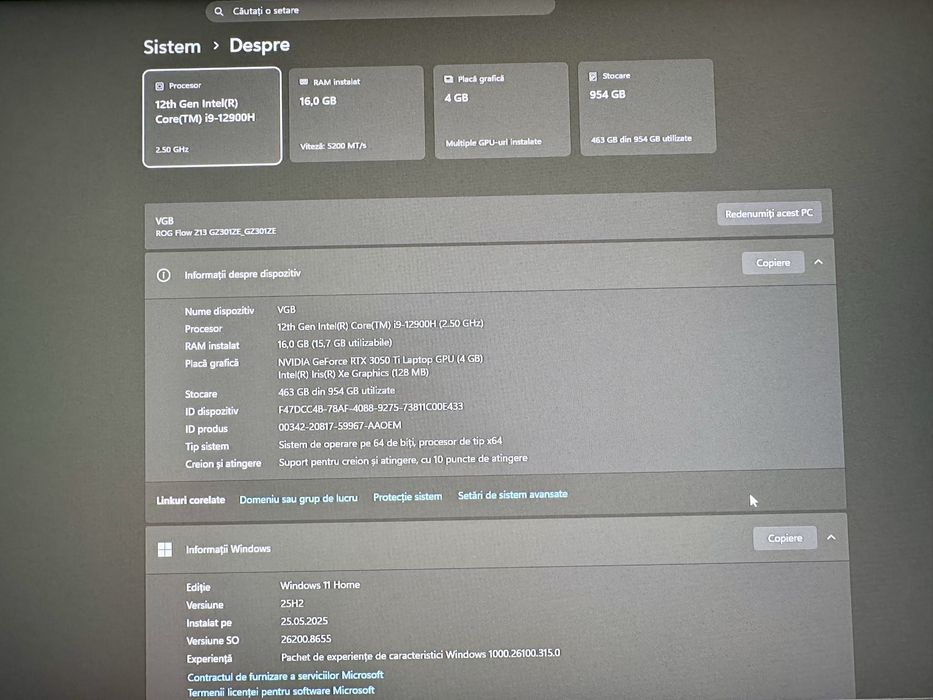 ASUS ROG Flow Z13 i9 RTX 3050 Ti + Setup Gaming Complet