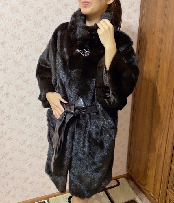 Шуба 44 р коричневая