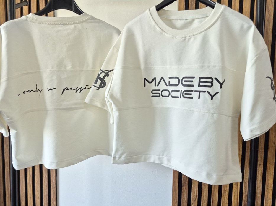Tricou Made by Society dama 1 buc Marime universală  ( S M L)