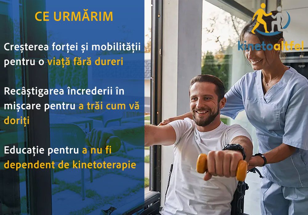 Servicii de KINETOTERAPIE personalizate și profesionale la tine acasă!