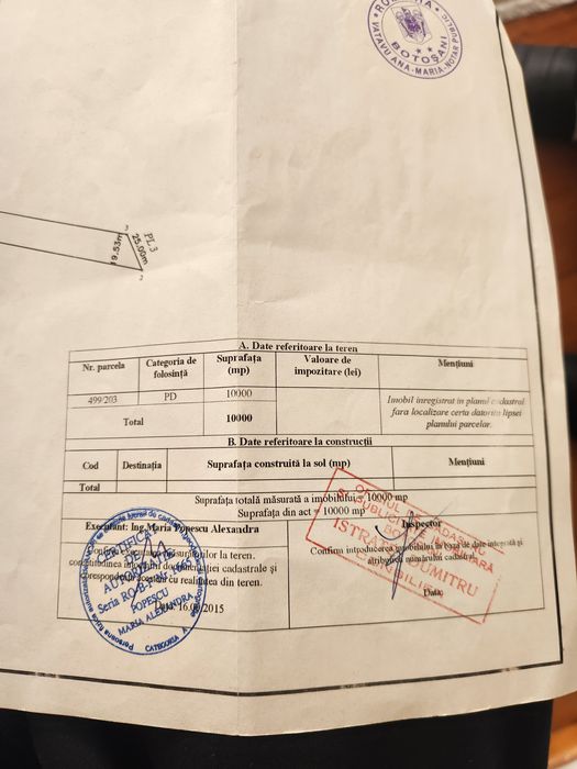 Vând urgent 1ha pădure Baisa