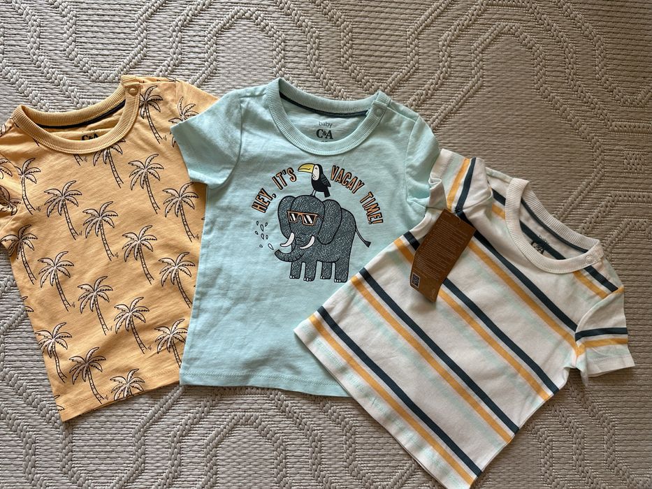 Нови летни дрешки за момченце 80см