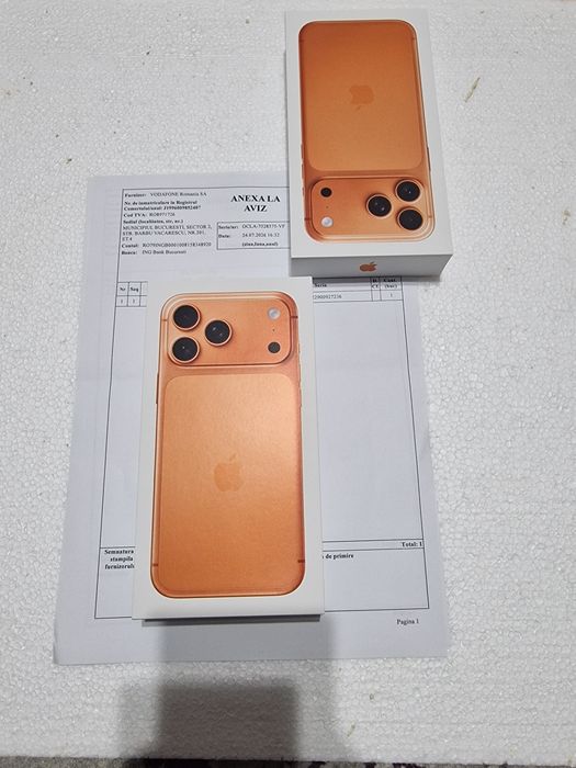 Vand IPHONE 17 PRO MAX 256GB Sigilat,  insotit de Factura si garanție