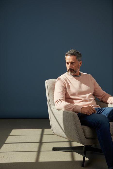 Pulover barbati bumbac si casmir