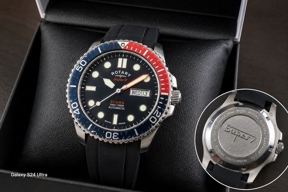 Rotary Super7 Scuba Automatic 300M – Safir – S7S004S – Pepsi