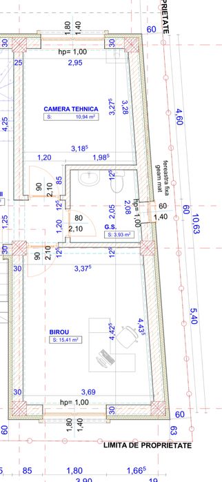 Spatiu comercial central Strada Banu Maracine 30 mp utili parter