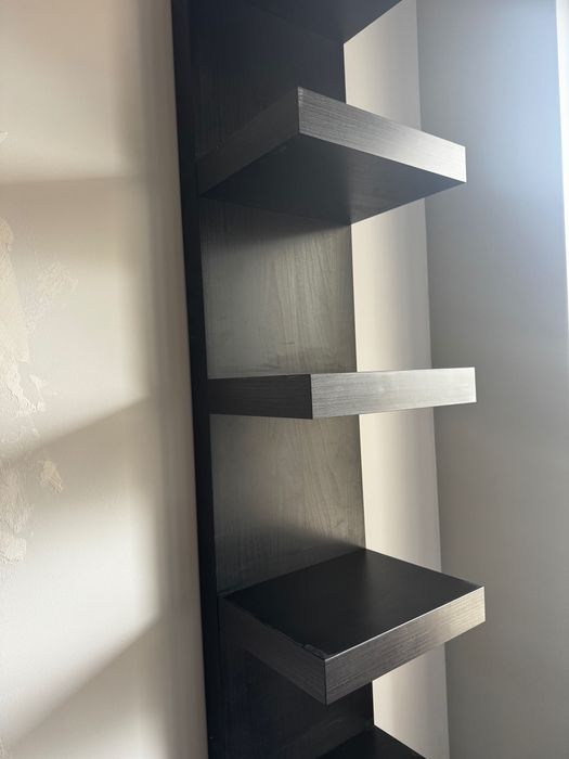 IKEA LACK стенна етажерка черна