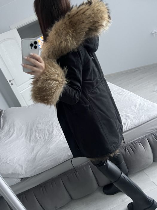 Дамска парка естествен косъм