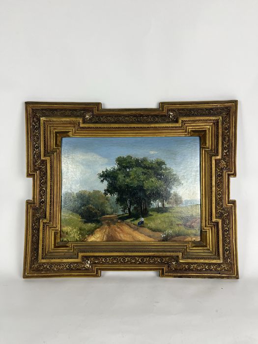 Лот Летний Пейзаж с дорогой