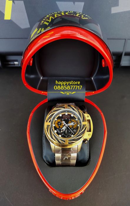 часовник INVICTA Reserve I-Force Chronograph Gold 52 mm, Инвикта нов