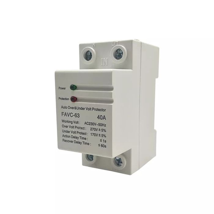 Автоматична смарт защита - напреженова, монофазна ~ 1P+N/63A 220V