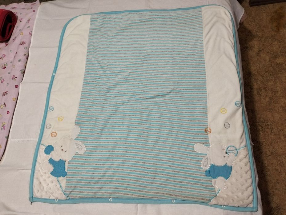 Два детский пледа, одеяло, конверта