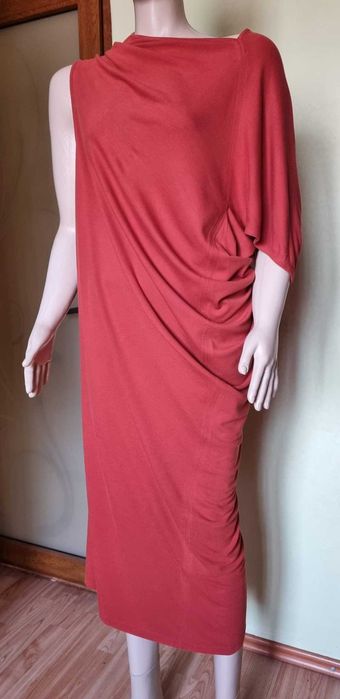 Rochie asimetrica COS, vascoza 75%, marimea L