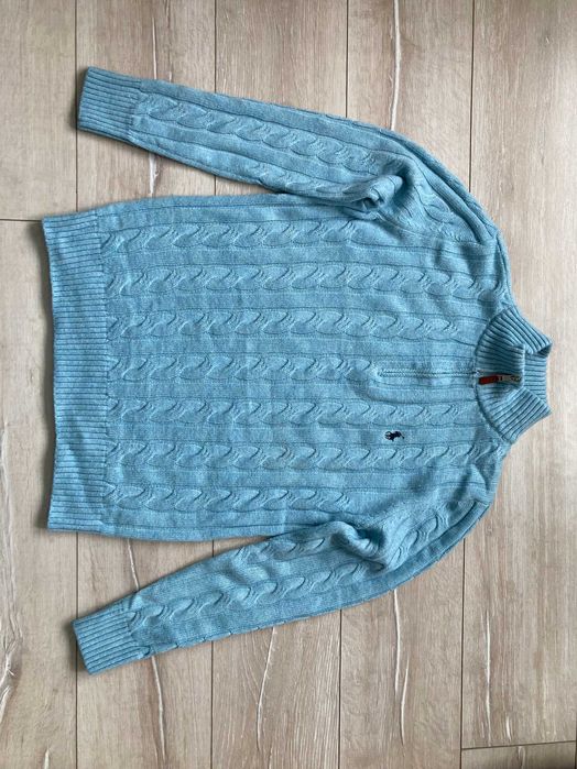 POLO By Ralph Lauren half zip kable knit мъжки пуловер размер L