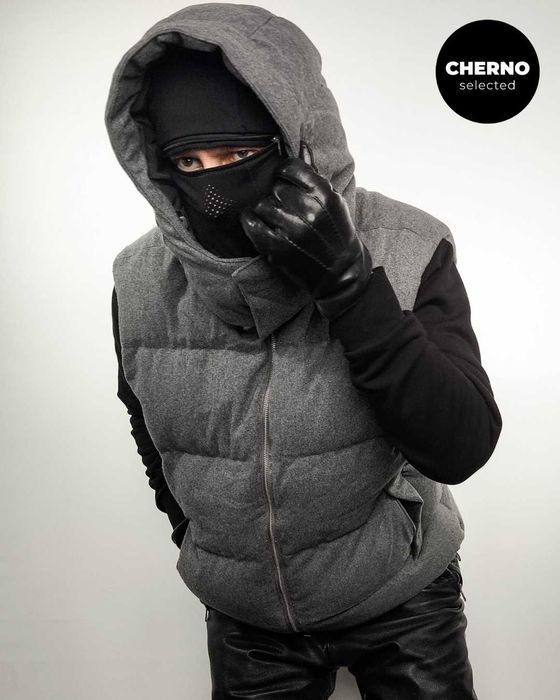 Мъжки пухен елек с качулка MANGO Hooded Puffer Vest – XXL