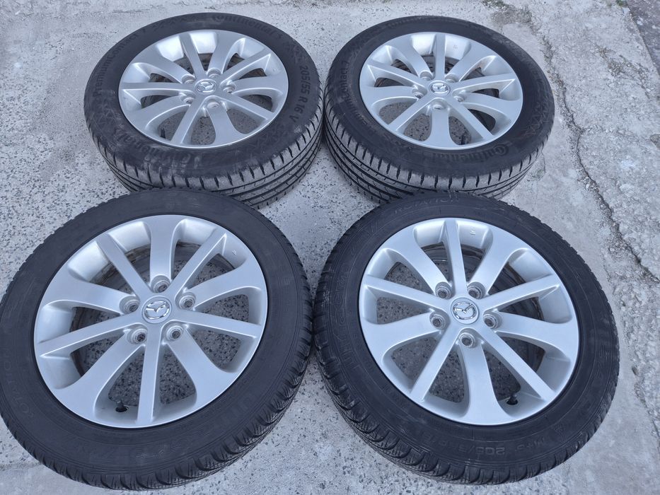 5х114.3/16 с гуми Мазда Рено Дачия 5x114,3/16 Mazda Kia Toyota  Honda