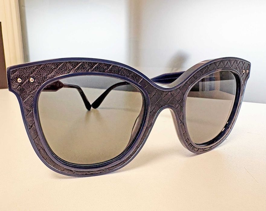 Ochelari de soare femei, Bottega Veneta BV0035S 005, Blue Grey
