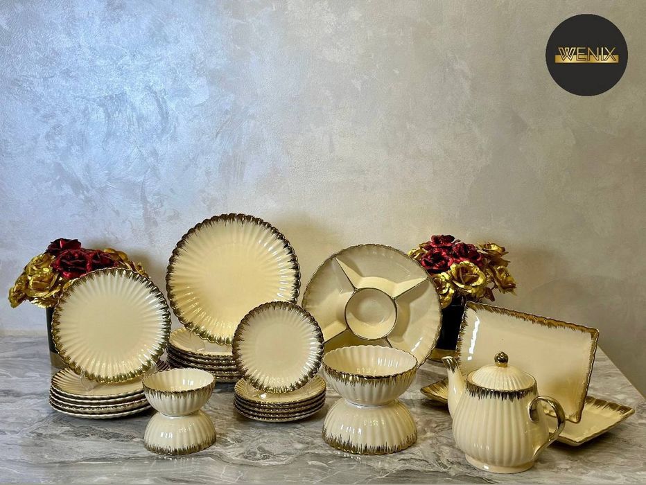 Багима Фужер Посуда Модонна Сервировка Чинни Идиш Тарелка Салатницца