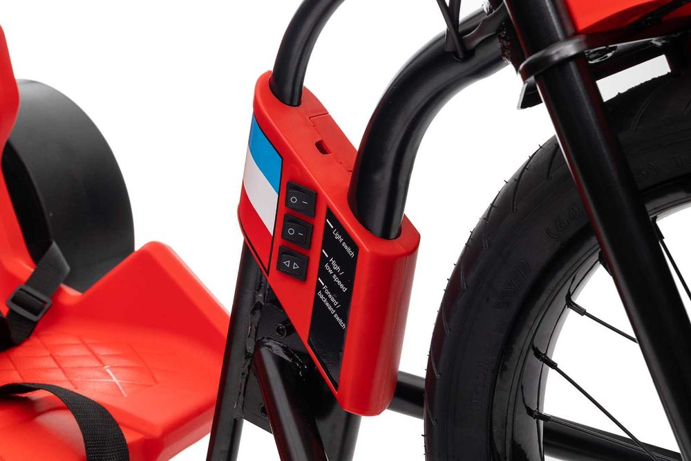 Motocicleta electrica Kinderauto Drift-Trike, 2x250W, 24V 10Ah RED