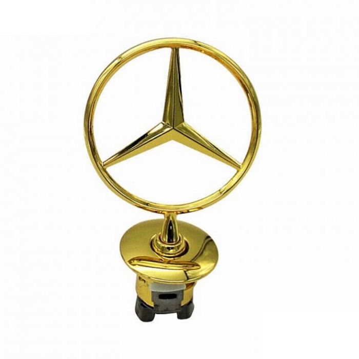 емблема за мерцедес Mercedes-Benz златна Gold 44мм