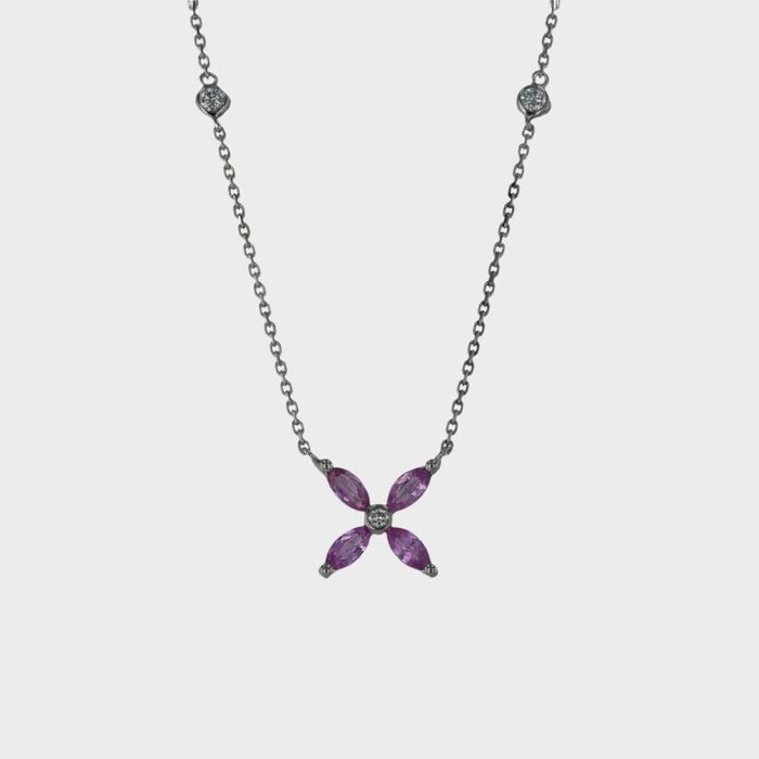 Lant cu pandantiv 3,19 grame aur alb 18k-cod 9946