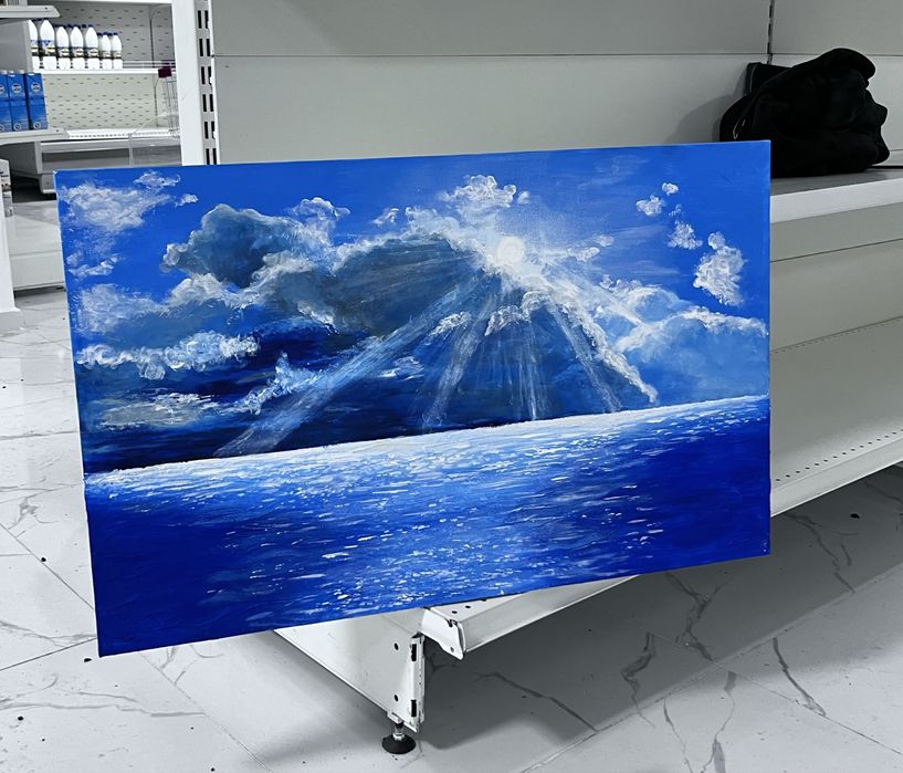 Картина с красками