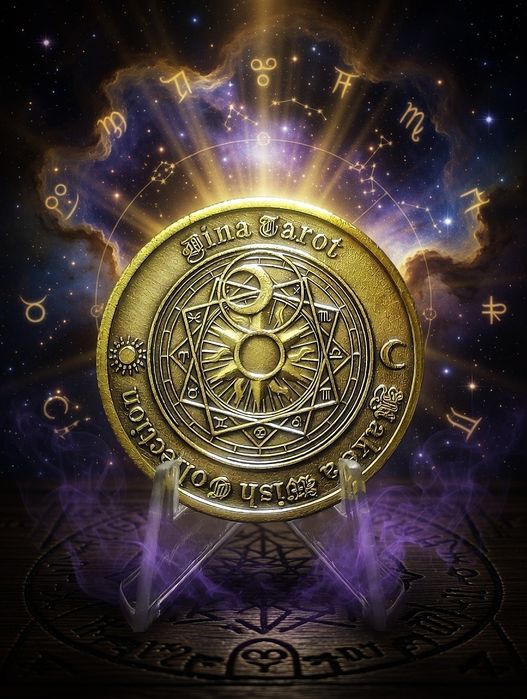 Магическая Астрологическая Монета Таро.