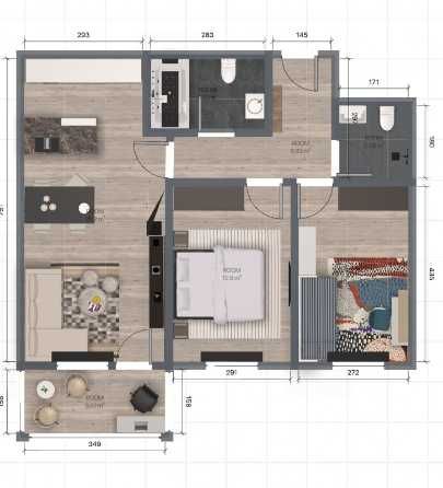 Продава се Тристаен апартамент в Пловдив, Южен - 107 кв.м за 610 €/кв.м - Снимка #2