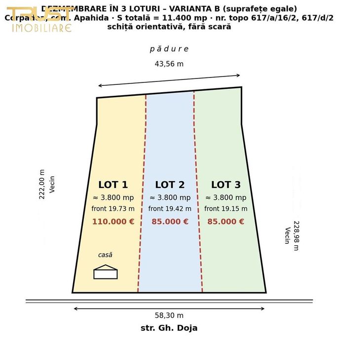 Teren Parcelabil I 11400 MP I Corpadea
