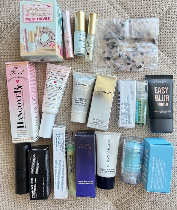 Бази, пудри и спрейове Laura Mercier, Milk, Too Faced, NARS, Mac
