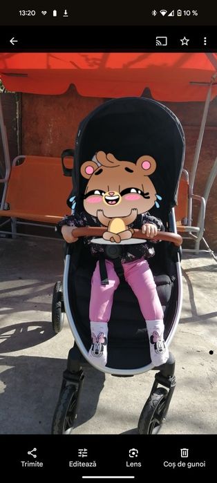 Carucior Hauck Sportswear UpTown melange negru