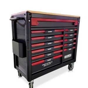 Количка с инструменти с инструменти с 12 чекмеджета HAWEK
