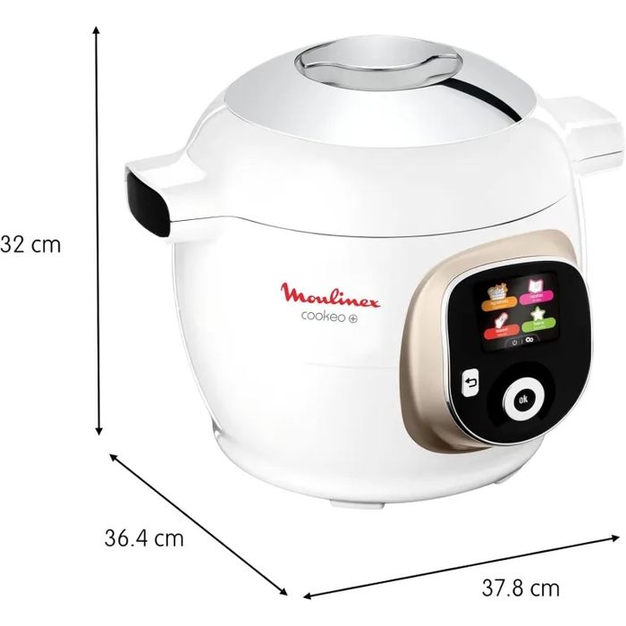 Мултикукър Moulinex Cookeo+ 6L (CE85CA10) 150 Рецепти