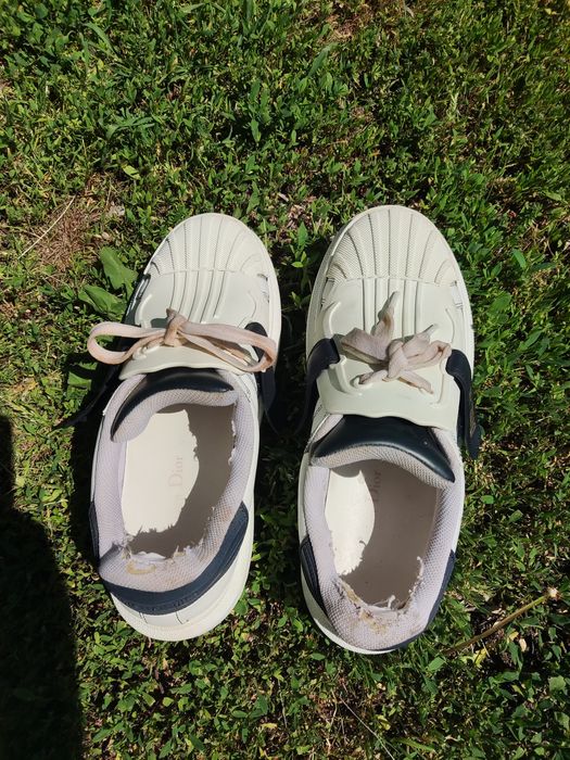 Дамски кецове бели на Диор