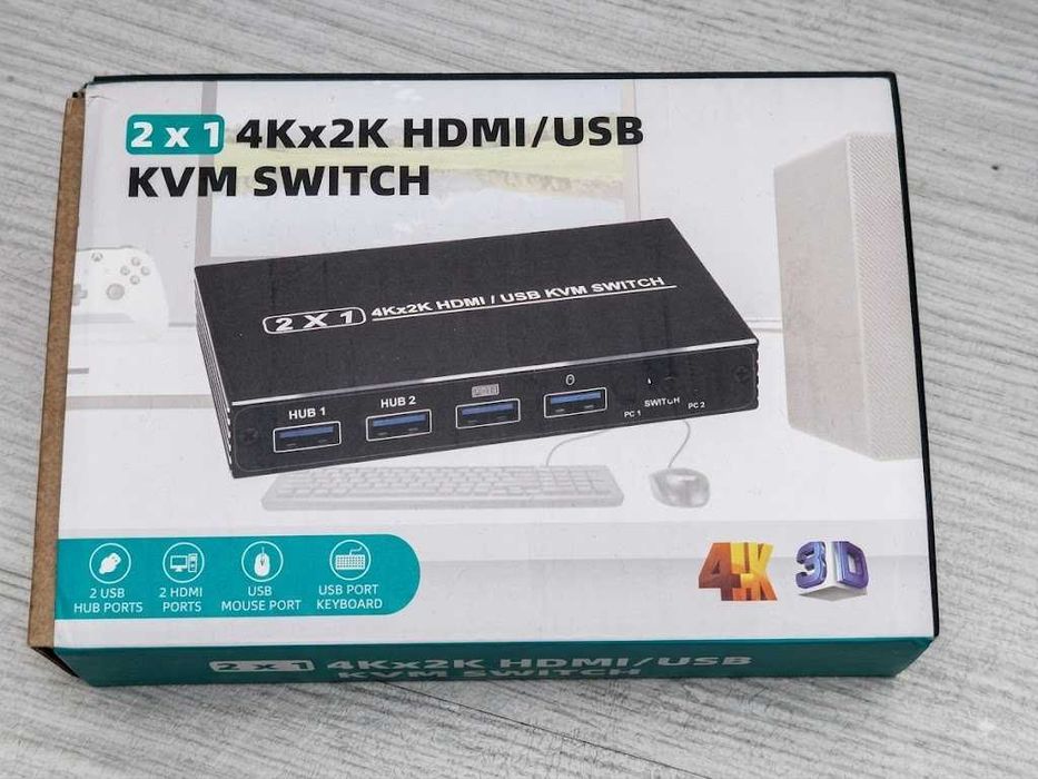 KVM switch переключатель hdmi usb